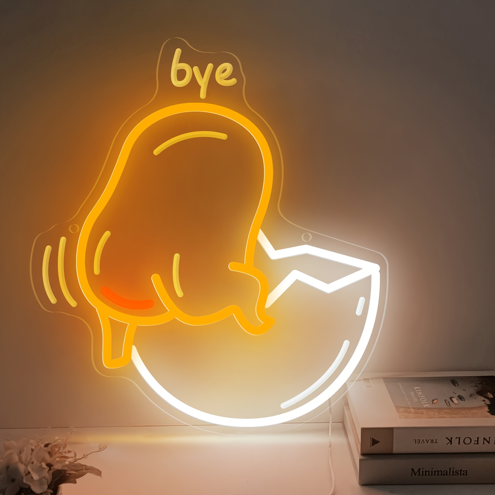Desk Room Setup - Sanrio Egg Yolk LED Neon Light