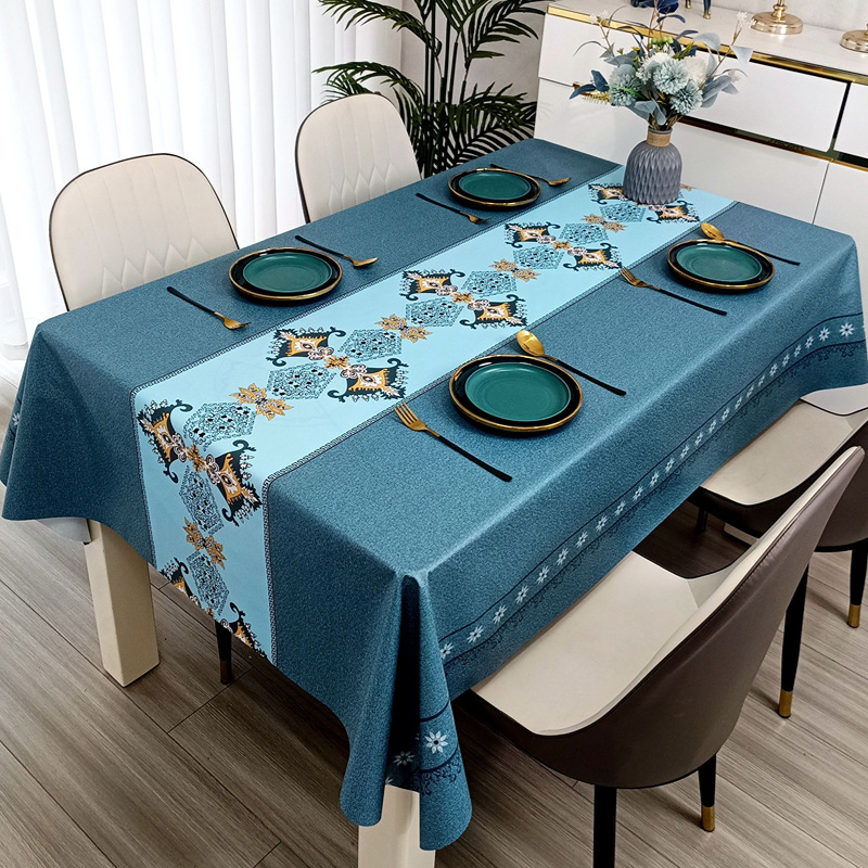 Desk Setup Wallpaper - PVC New Tablecloth Waterproof Oil-proof and