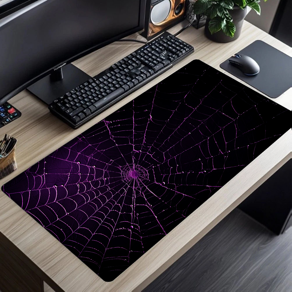 Desk Setup Black And White - Abstract Black White Mouse Pad XXL