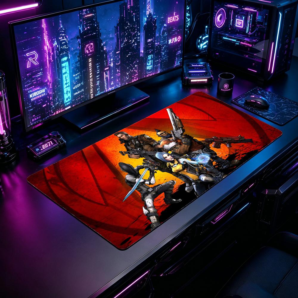 Desk Setup For 2 Laptops - Gaming Mouse Pad BBorderlands 2 Mouse