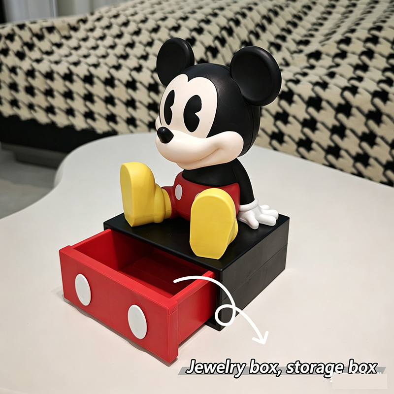 Desk Setup Equipment - Cute Mouse Drawer Storage Box Desktop