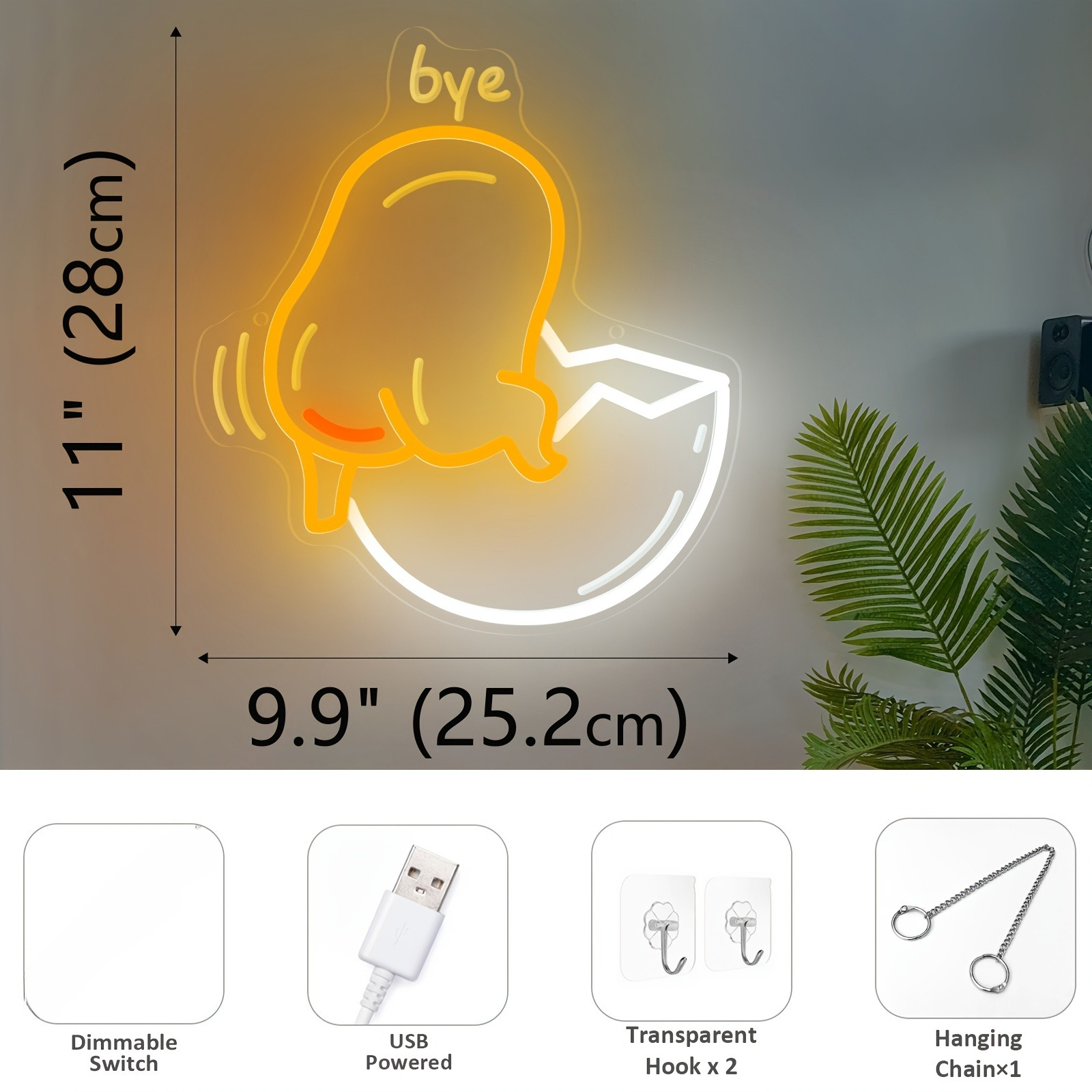 Sanrio Egg Yolk LED Neon Light - Desk Room Setup review and price