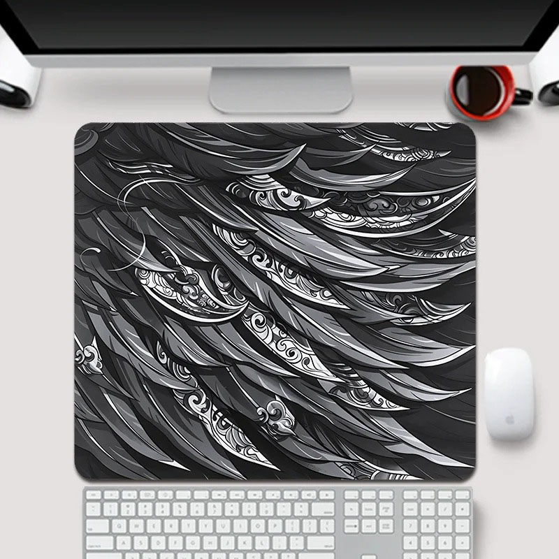 Aesthetic Marble Swirl Tablecl - Desk Setup Black And White review and price