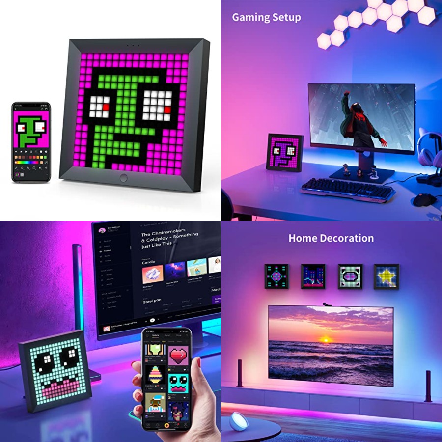 LED Light Pixel Display Panel  - Desk Room Setup review and price