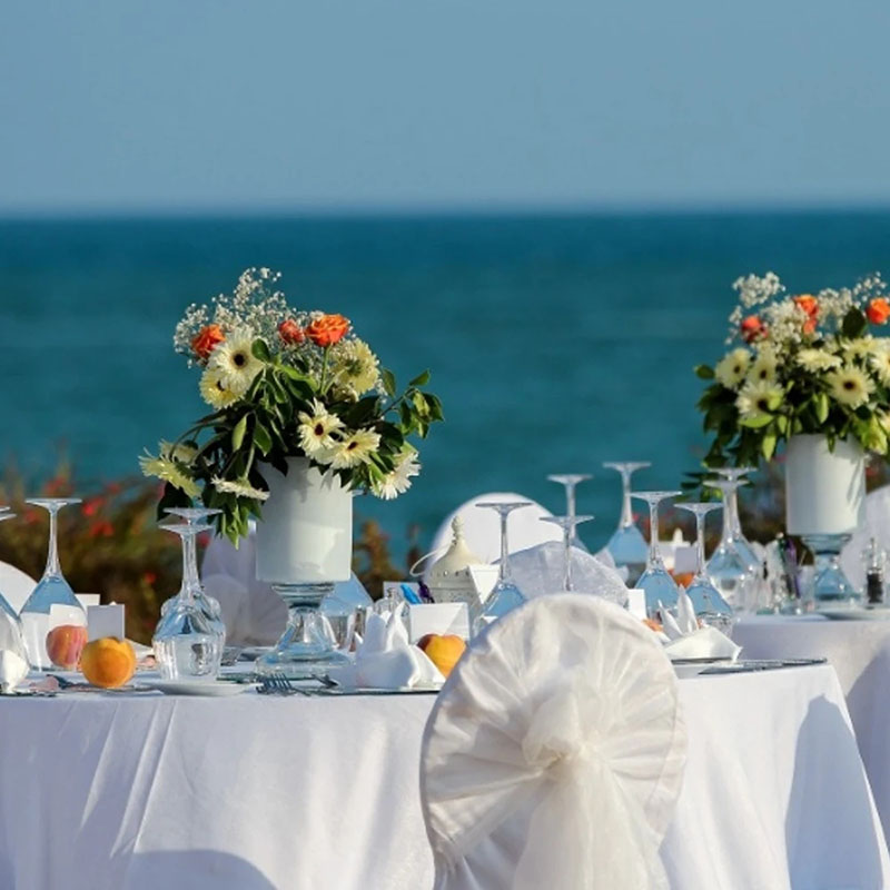 145X275 Wedding Tablecloth Rec - Desk Setup Wallpaper review and price
