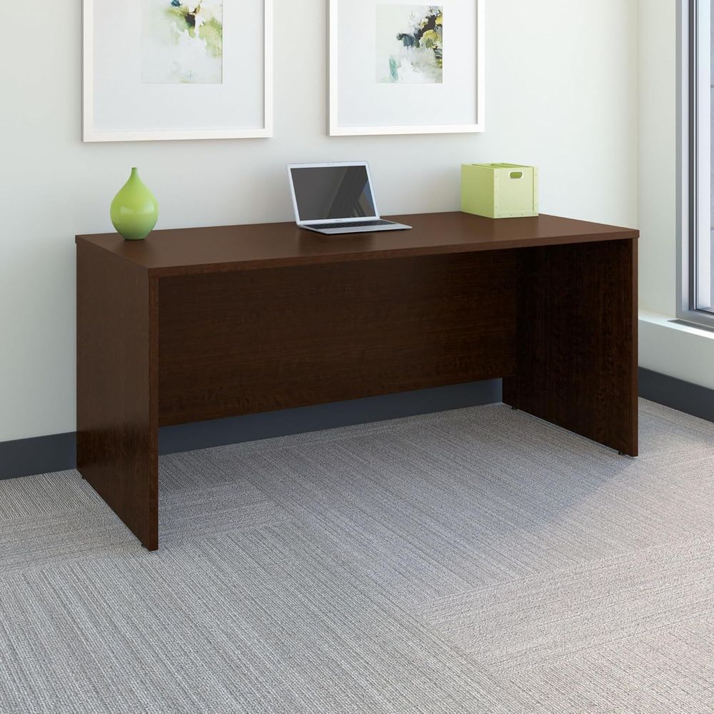 66W Office Desk in Mocha Cherr - Desk Setup Workspace review and price