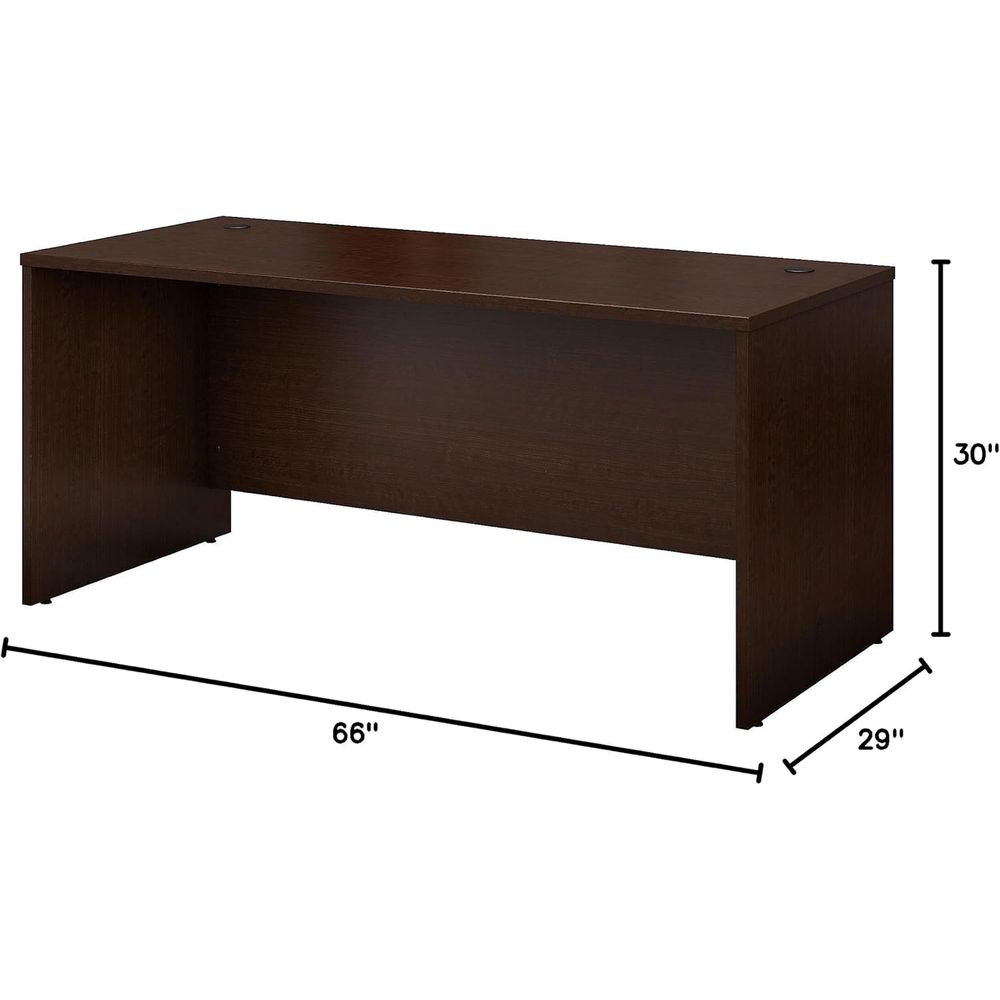 66W Office Desk in Mocha Cherr - Desk Setup Workspace review and price