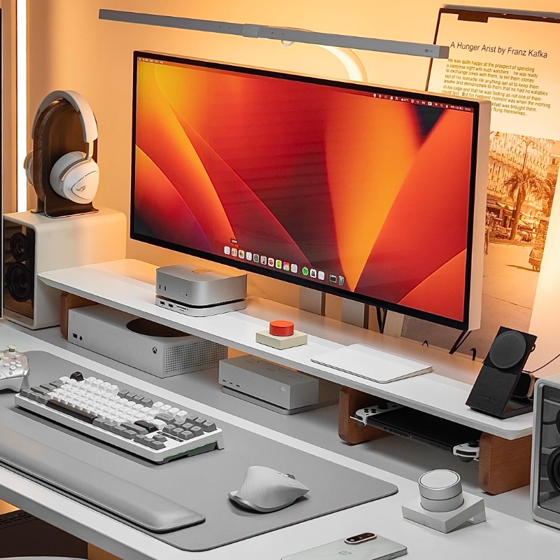 Modern Monitor Riser Stand Erg - Desk Setup With Laptop And Monitor review and price