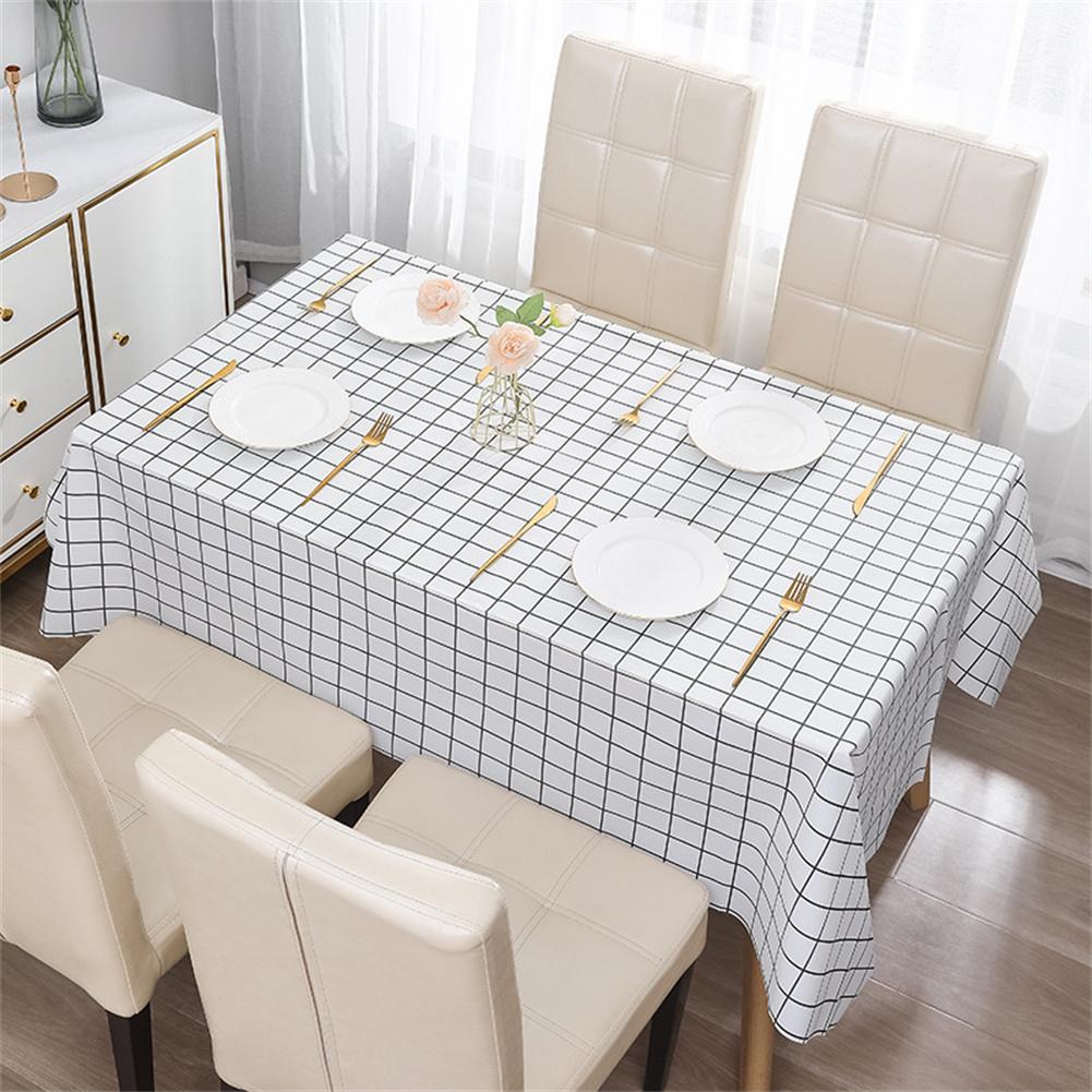 Nordic Style Grid Printed Hous - Desk Setup Wallpaper review and price