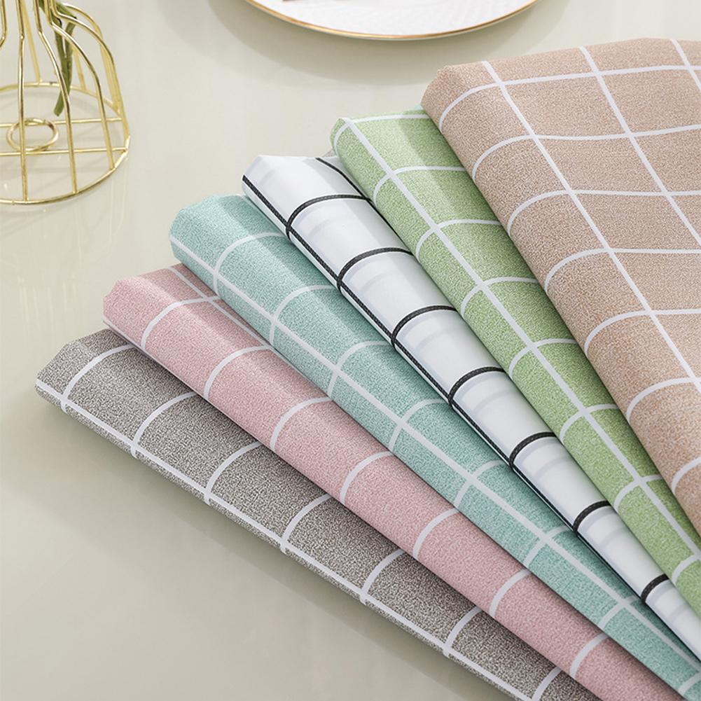 Nordic Style Grid Printed Hous - Desk Setup Wallpaper review and price