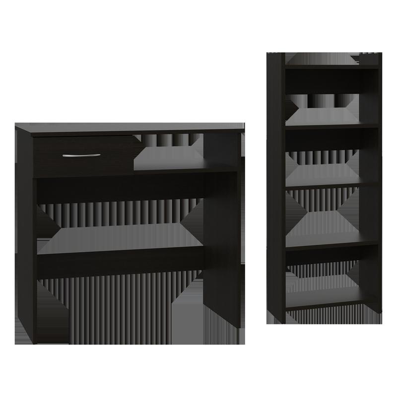 Black Home Office Set, 2-Piece - Desk Setup Workspace review and price
