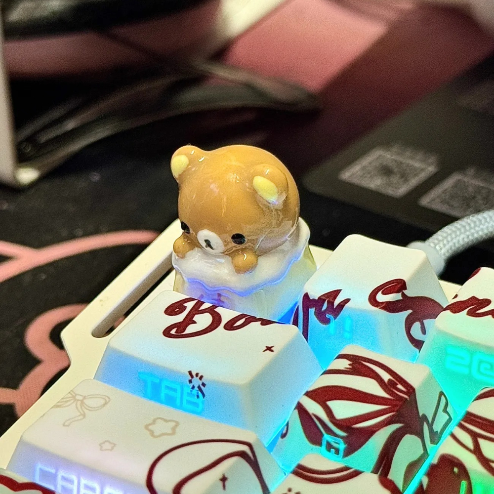 Kawaii Rilakkuma Keycaps Relax - Desk Setup Equipment review and price