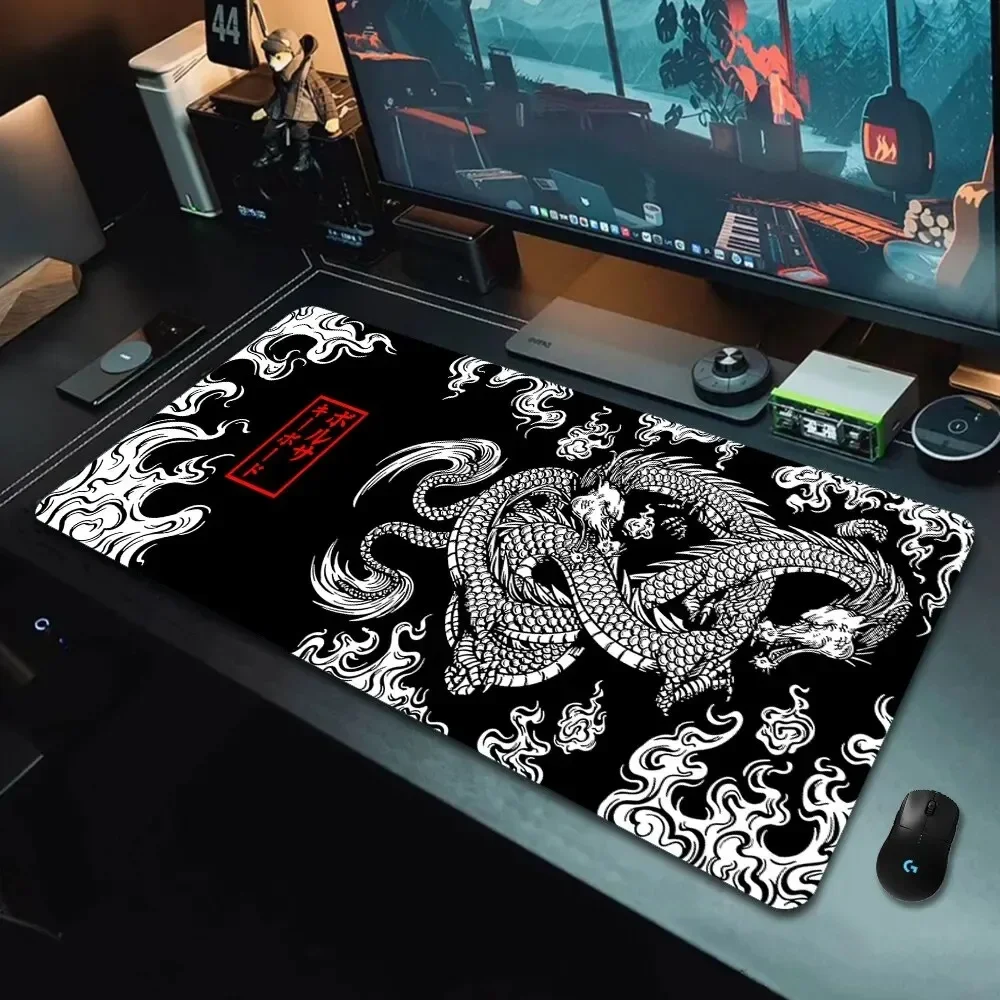 Gaming Mouse Pad Black White C - Desk Setup Black And White review and price