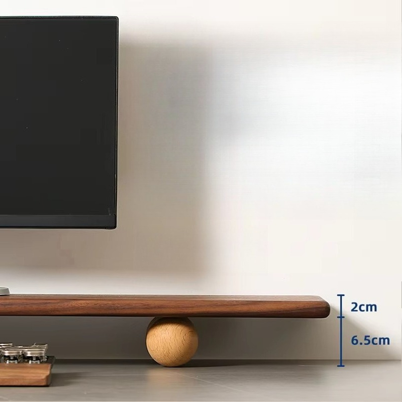 Solid Wood Monitor Riser Lapto - Desk Setup With Laptop And Monitor review and price