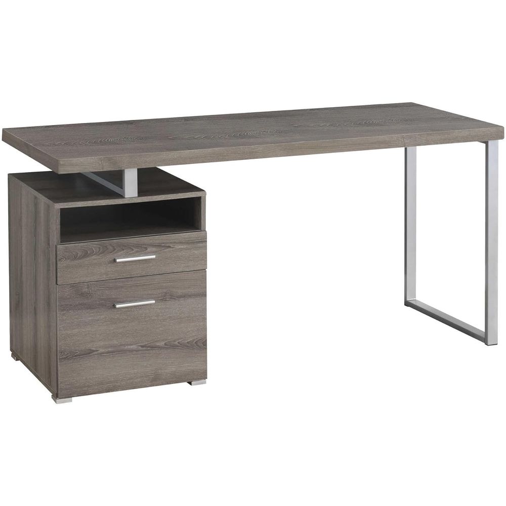 60 Long Taupe Home Office Lapt - Desk Setup For 2 Laptops review and price