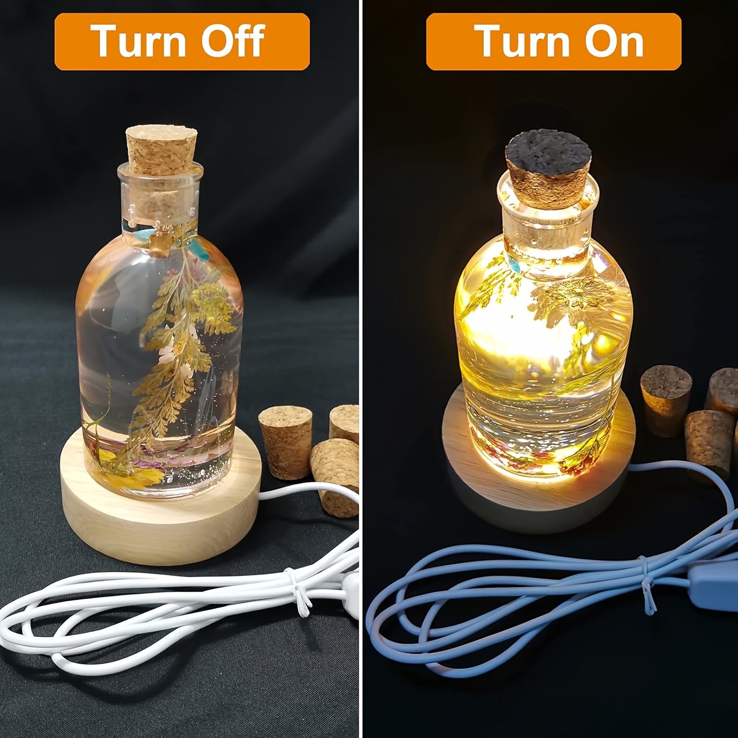 Drift Bottle Light Resin Mold  - Desk Setup Equipment review and price