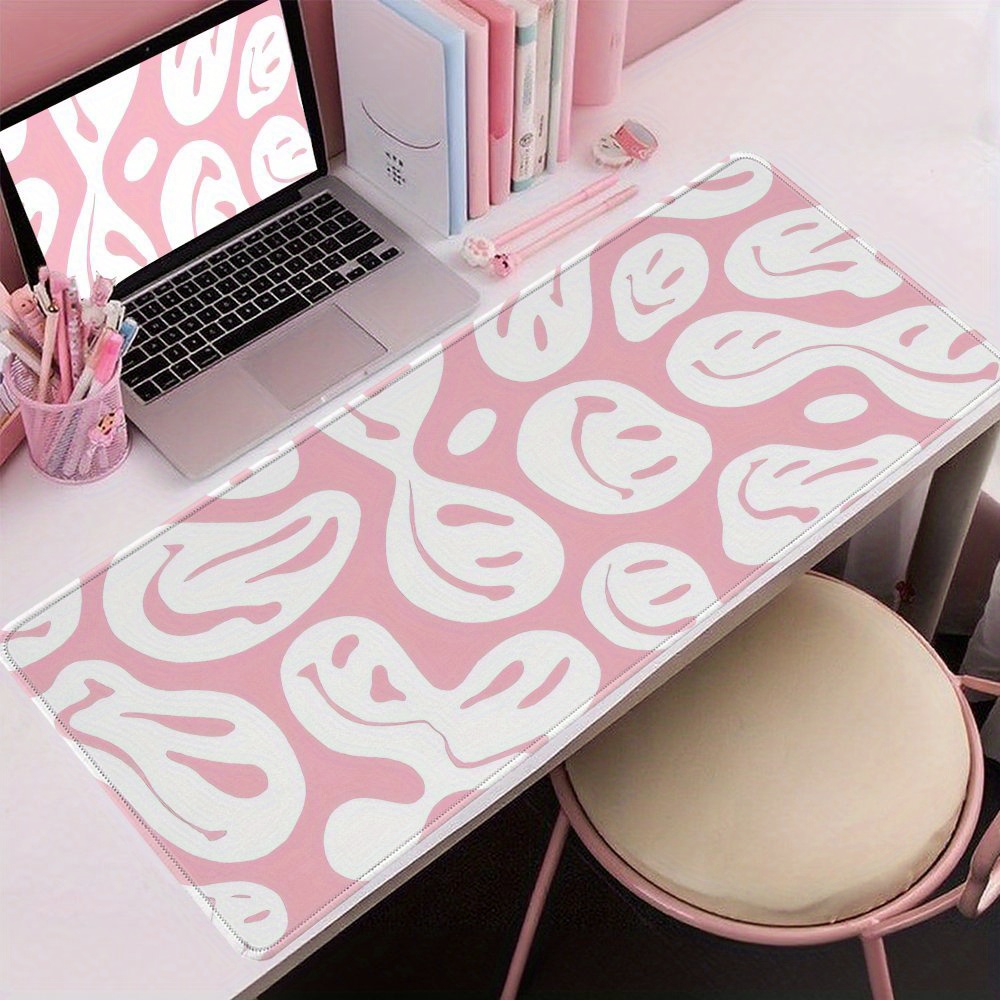 Aesthetic Pink Desk Mat Large  - Desk Setup Workspace review and price