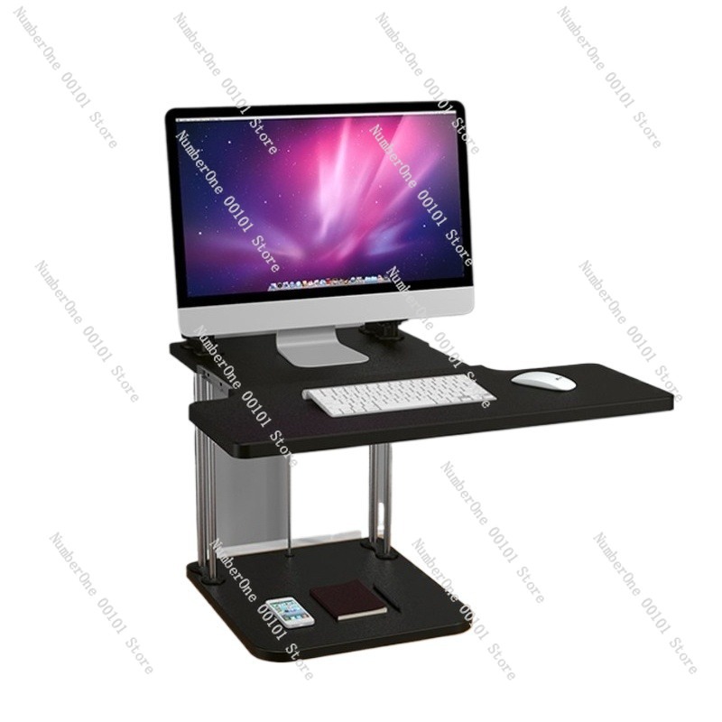 Height-Adjustable Standing Des - Desk Setup With Laptop And Monitor review and price