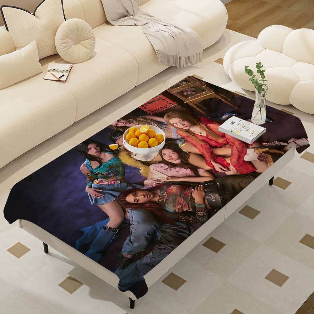 Kpop Band K-Katseyes Tableclot - Desk Setup Wallpaper review and price