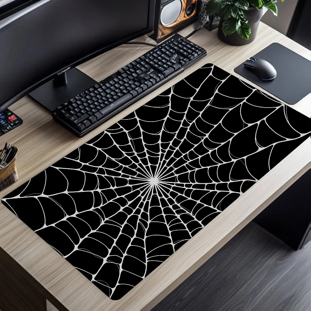 Abstract Black White Mouse Pad - Desk Setup Black And White review and price