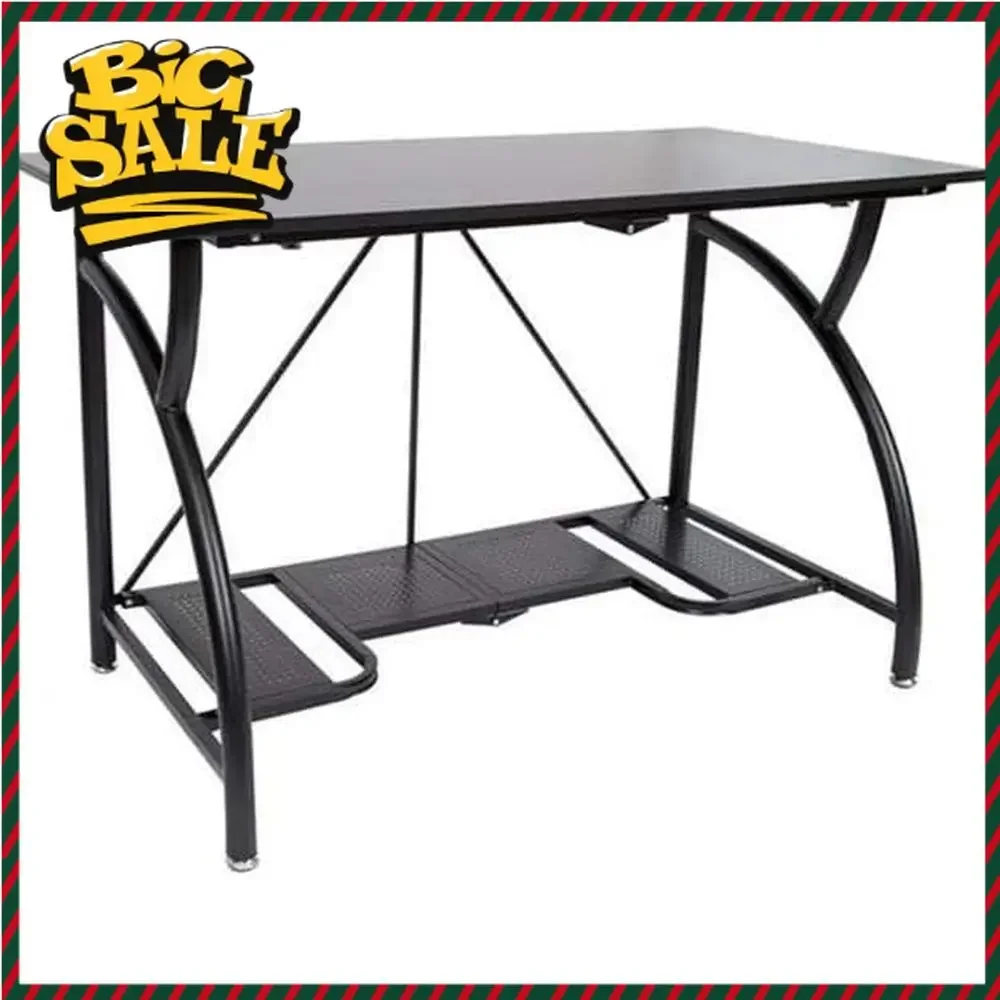Space-Saving Foldable Desk for - Desk Setup With Laptop And Monitor review and price