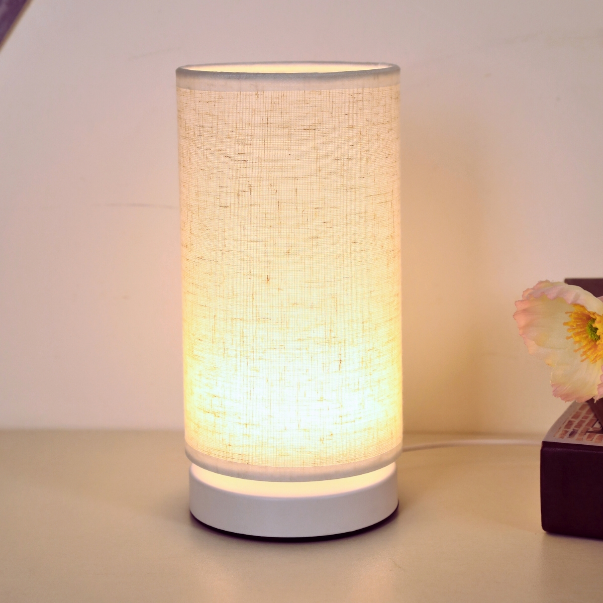 Warm fabric LED desk lamp, USB - Desk Setup Wallpaper review and price