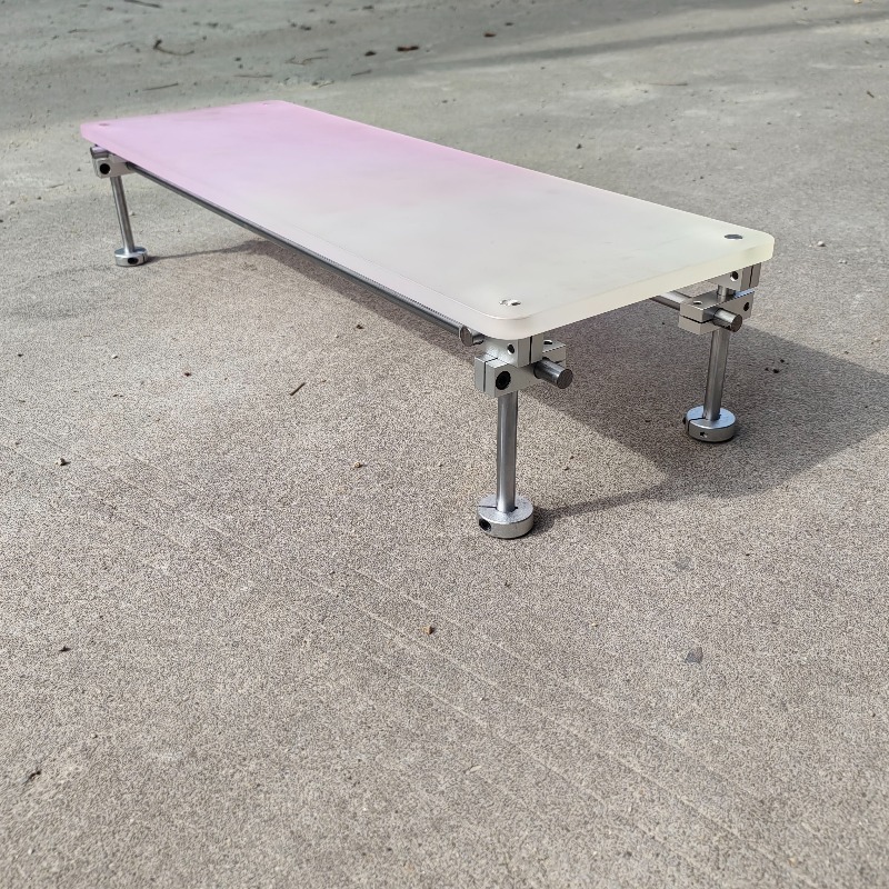 ‌Aesthetic Pink Gradient Acryl - Desk Setup With Laptop And Monitor review and price