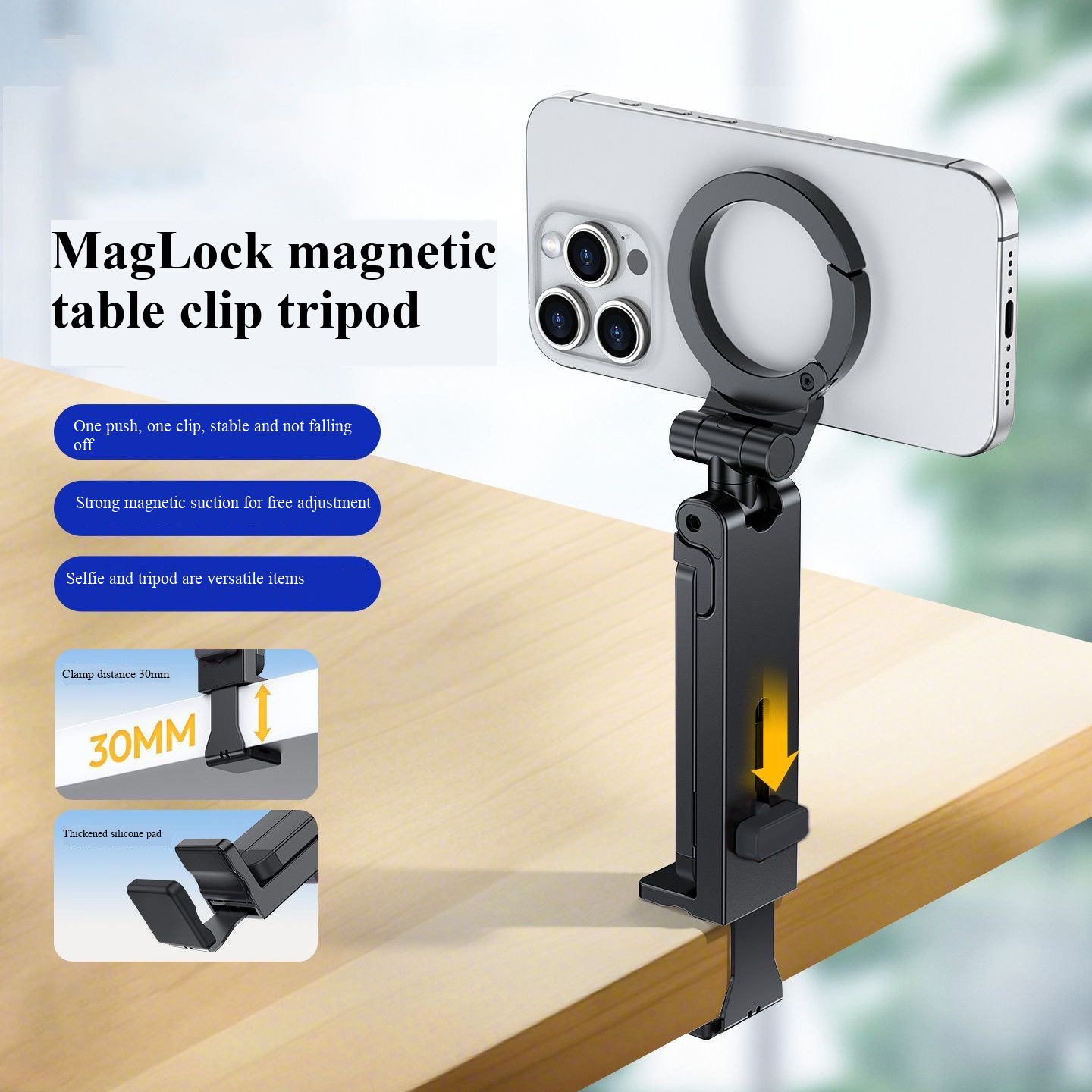 New magnetic phone holder, des - Desk Setup Equipment review and price