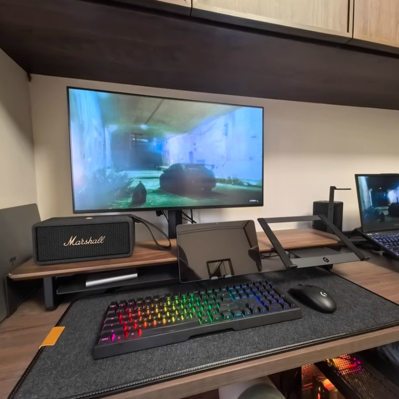 Modular Monitor Riser Stand Er - Desk Setup With Laptop And Monitor review and price