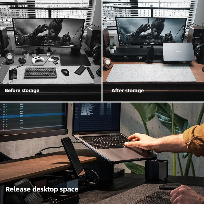Modular Monitor Riser Stand Er - Desk Setup With Laptop And Monitor review and price