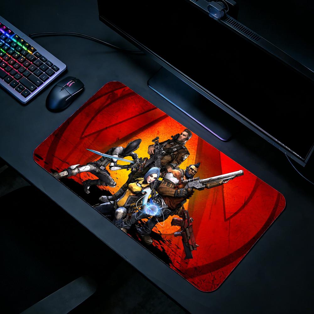 Gaming Mouse Pad BBorderlands  - Desk Setup For 2 Laptops review and price