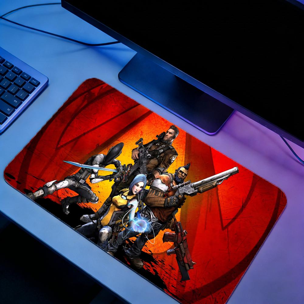 Gaming Mouse Pad BBorderlands  - Desk Setup For 2 Laptops review and price