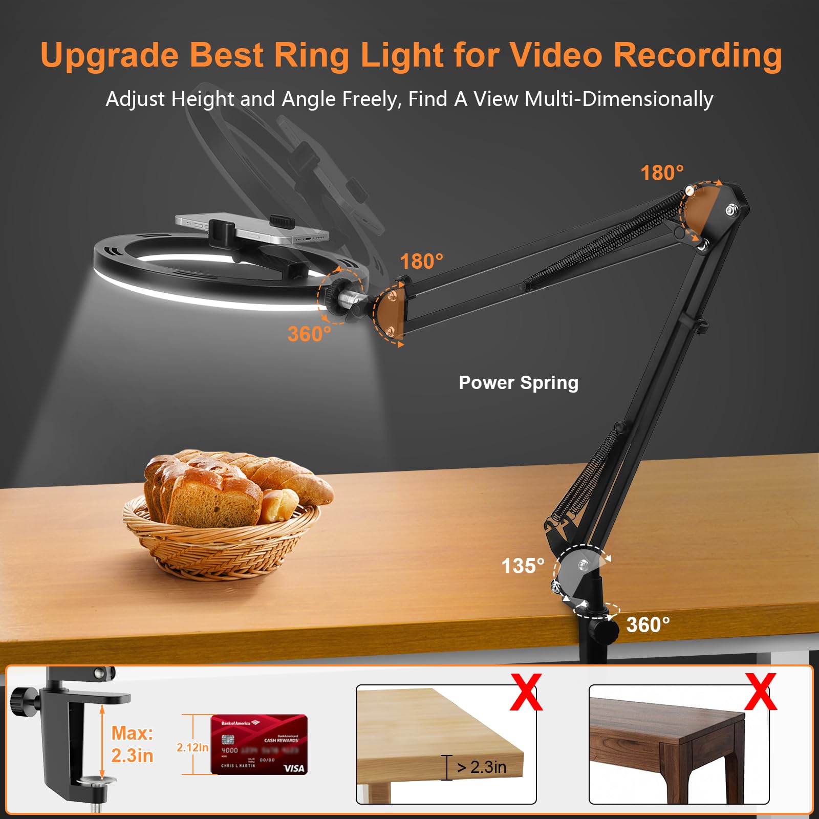 Nice Overhead Tripod With Ring - Desk Setup Equipment review and price