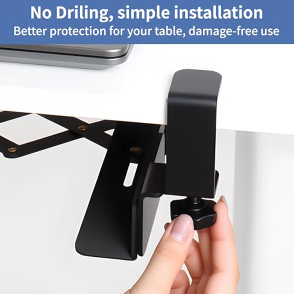 Adjustable Steel Under Desk Fo - Desk Setup For 2 Laptops review and price
