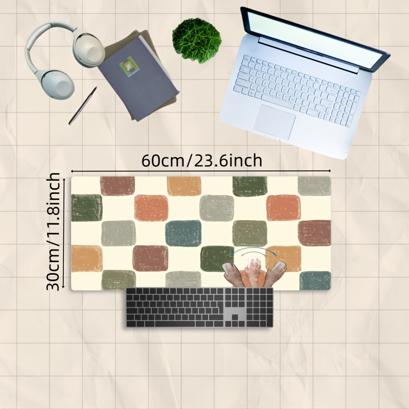 Vibrant Checkered Pattern Desk - Desk Setup Workspace review and price