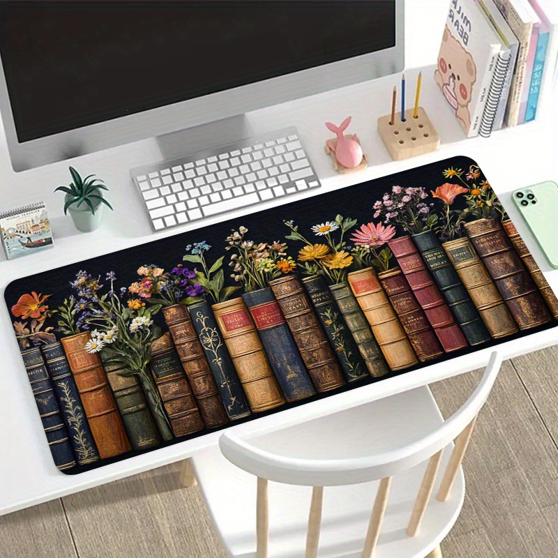 Large Mouse Pad Vintage Books  - Desk Setup Books review and price