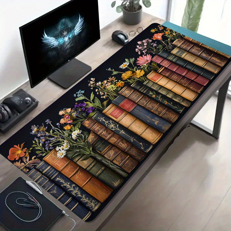 Large Mouse Pad Vintage Books  - Desk Setup Books review and price