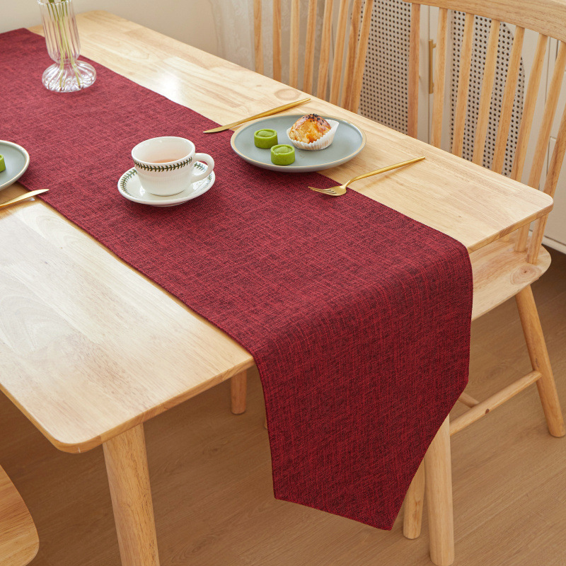 1pc Solid Color Quality Linen  - Desk Setup Wallpaper review and price