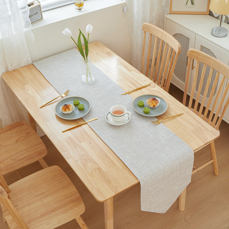 1pc Solid Color Quality Linen  - Desk Setup Wallpaper review and price