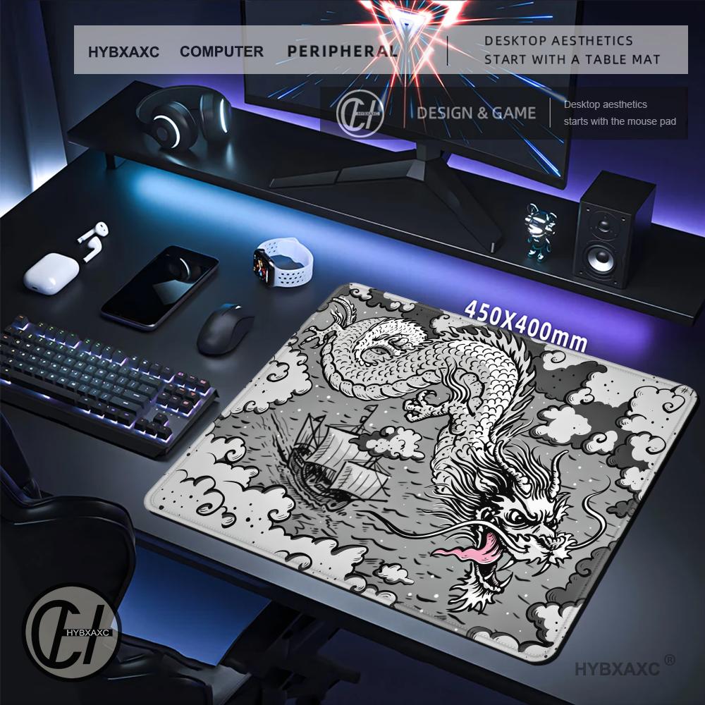 HYBXAXC Black White Dragon Clo - Desk Setup Black And White review and price