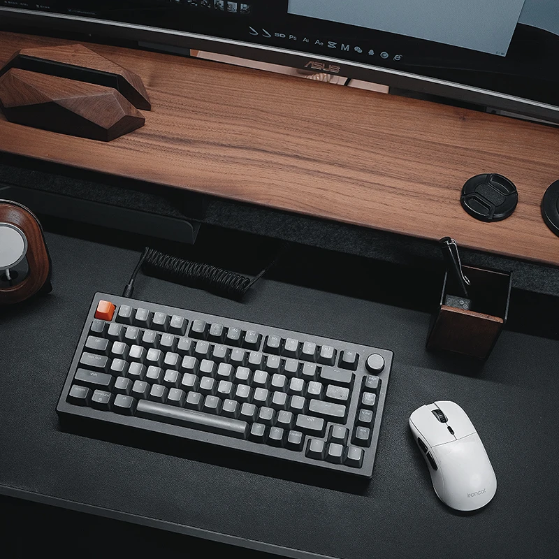 Solid Walnut Monitor Stand-Erg - Desk Setup Workspace review and price