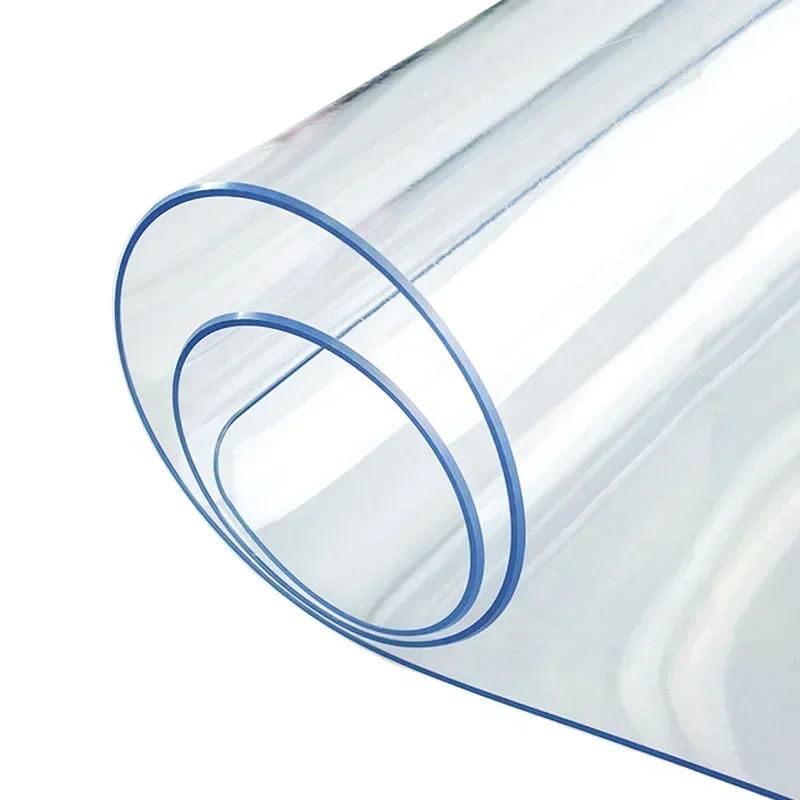 PVC Table Cloth Transparent Cl - Desk Setup Wallpaper review and price