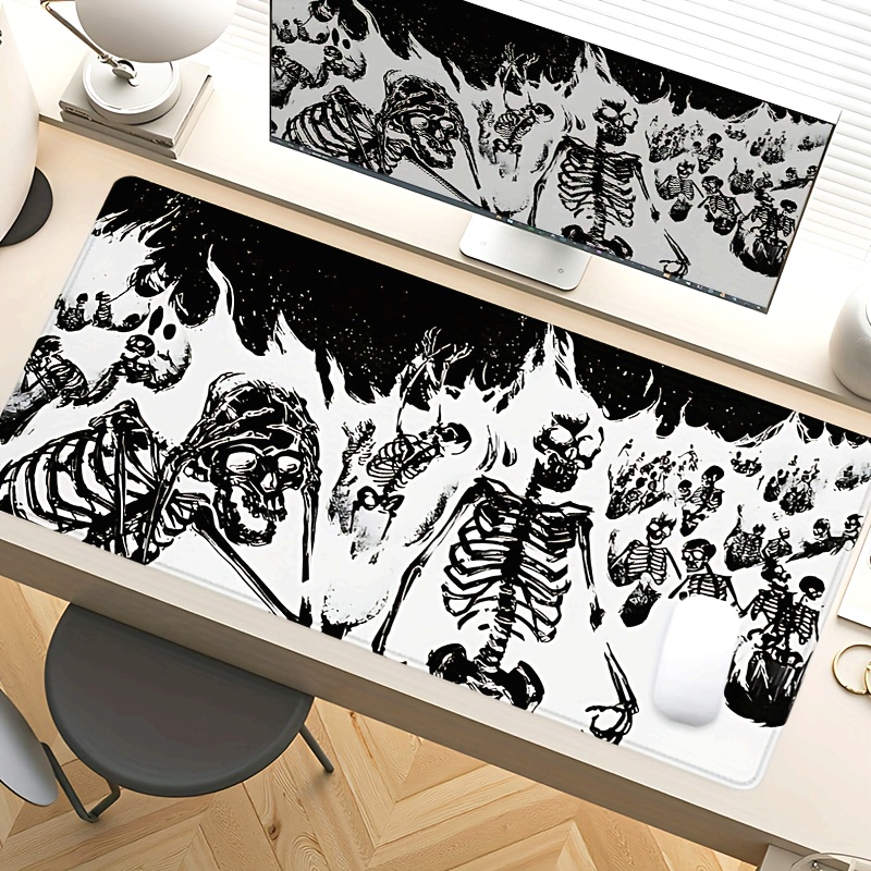 Black and White Skull Gaming M - Desk Setup Black And White review and price