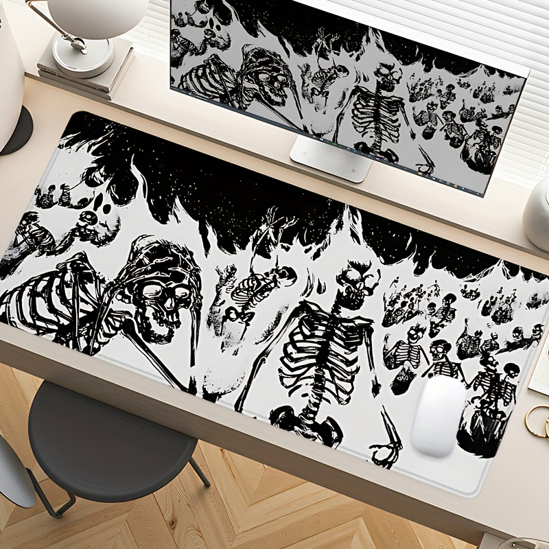 Black and White Skull Gaming M - Desk Setup Black And White review and price